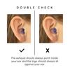 Flare Calmer | Ear Plugs Alternative | Daily Noise Relief | Sound Sensitivity | Stress Relief | No Muffling | Improve Wellbeing | Comfy, Reusable, Soft Silicone Earplugs | Original Translucent view 4