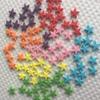 100 Beautiful Edible Sugar Stars; 2cm; Kids Character, Birthday, Wedding, Christmas Cake Cupcake Toppers/Decorations/Sprinkles (7 Rainbow colors mix) view 2