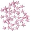 100 Beautiful Edible Sugar Stars; 2cm; Kids Character, Birthday, Wedding, Christmas Cake Cupcake Toppers/Decorations/Sprinkles (Baby Pink) view 1