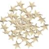 120 Beautiful Edible Sugar FondantStars; Approx. 1cm; Choose Color; Baby Shower, Kids Character, Birthday, Wedding, Christmas Etc Cake Cupcake Topper/Decorations/Sprinkles (Cream) view 1