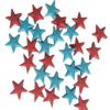 100 Beautiful Edible Sugar Stars; 2cm; Kids Character, Birthday, Wedding, Christmas Cake Cupcake Toppers/Decorations/Sprinkles (Blue & Red)