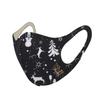 Basic Sense CHRISTMAS Copper Ion Infused Washable Reusable Face Coverings Masks Made In South Korea (Reindeer - Black) view 2