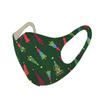 Basic Sense CHRISTMAS Copper Ion Infused Washable Reusable Face Coverings Masks Made In South Korea (Tree - Green) view 2