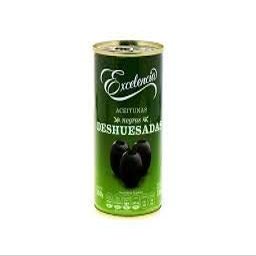 Excelencia - Black Olives - Large Size - Pitted - Ideal for Tapas - 100% Spanish Product - 350 Grams