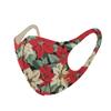 Basic Sense CHRISTMAS Copper Ion Infused Washable Reusable Face Coverings Masks Made In South Korea (Poinsetta - Red) view 2