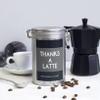 Sistir, Fully Personalised Coffee Gift in Tin For All Occasions. Perfect for Coffee Lovers. Choice of 9 Label Colours. 100% Arabica Grounds, Roasted and Packed in The UK. 150g view 2