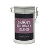 Sistir, Fully Personalised Coffee Gift in Tin For All Occasions. Perfect for Coffee Lovers. Choice of 9 Label Colours. 100% Arabica Grounds, Roasted and Packed in The UK. 150g view 3