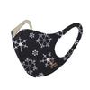 Basic Sense CHRISTMAS Copper Ion Infused Washable Reusable Face Coverings Masks Made In South Korea (Snowflake - Black) view 2