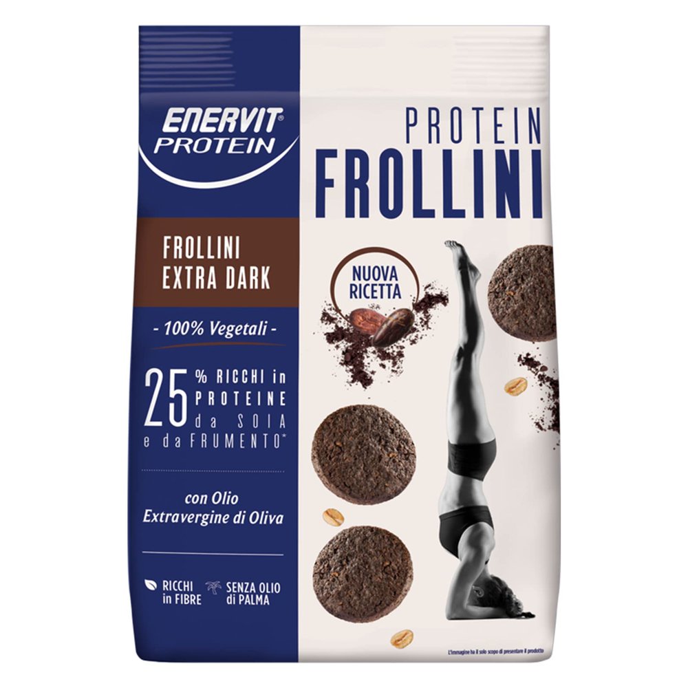 Enervit Fabulous Frollini Extra Dark Ricchi di Fibre e Proteine, 200g