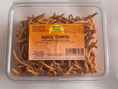 Khushi Foods Spicy Gathia - Hand Made Resealable Party Sharing Food