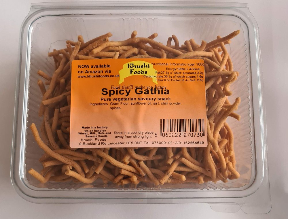 Khushi Foods Spicy Gathia - Hand Made Resealable Party Sharing Food