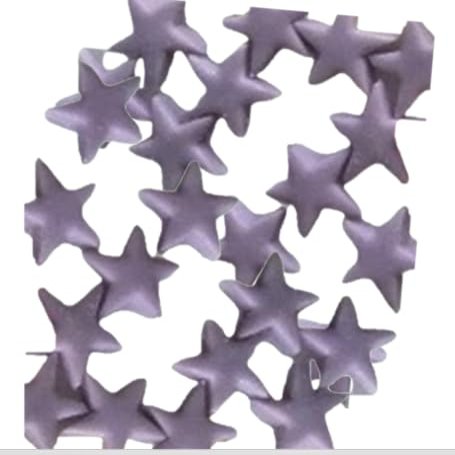 100 Beautiful Edible Sugar Stars; Approx. 2cm; Kids Character, Birthday, Wedding, Christmas Cake Cupcake Toppers/Decorations/Sprinkles (Lilac)