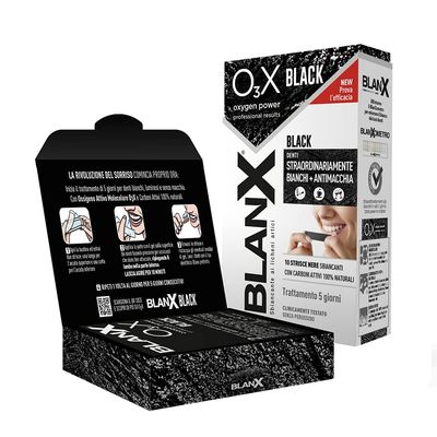 Blanx O3X Black 10 Whitening Black Strips