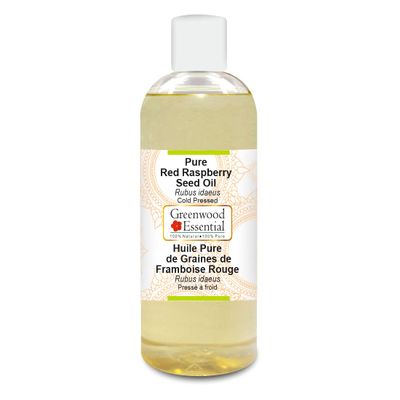 Greenwood Essential Pure Red Raspberry Seed Oil (Rubus idaeus) Cold Pressed 200ml (6.76 oz)