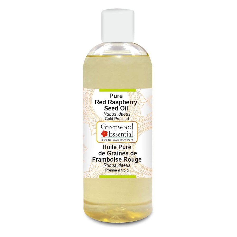 Greenwood Essential Pure Red Raspberry Seed Oil (Rubus idaeus) Cold Pressed 200ml (6.76 oz)