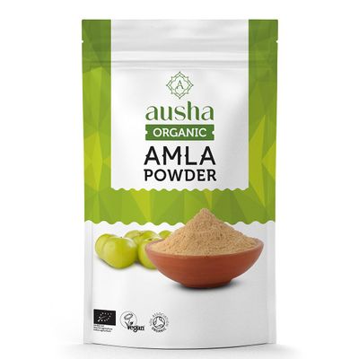 Ausha Organic AMLA Powder 1kg - Indian Gooseberry - UK Certified Organic by Soil Association