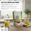 Ausha Organic AMLA Powder 1kg - Indian Gooseberry - UK Certified Organic by Soil Association view 2