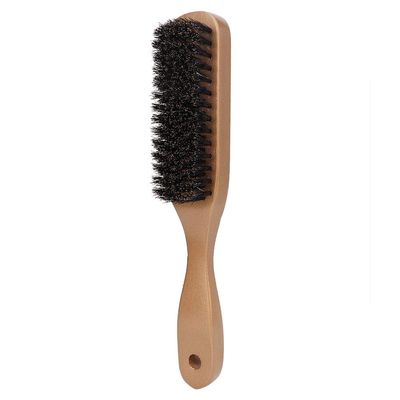 Beard Brush, Beard Comb Brush for Men Oil Head Brush Hairdressing Comb Hair Care Tools Grooming Tool(Dark yellow)