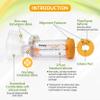 EasyChamber Anti-Static Spacer Device with Child Mask, Inhaler Chamber, use with Metered Dose Inhaler, BPA and Latex Free view 3