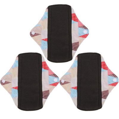 3pcs Reusable Sanitary Pads, Washable Cloth Menstrual Pads/Menstrual Towel/Sanitary Napkins, Sanitary Towels Sanitary Towels Pads - Super-Absorbent Menstrual Absorbent Pads for Women Teens(N45)