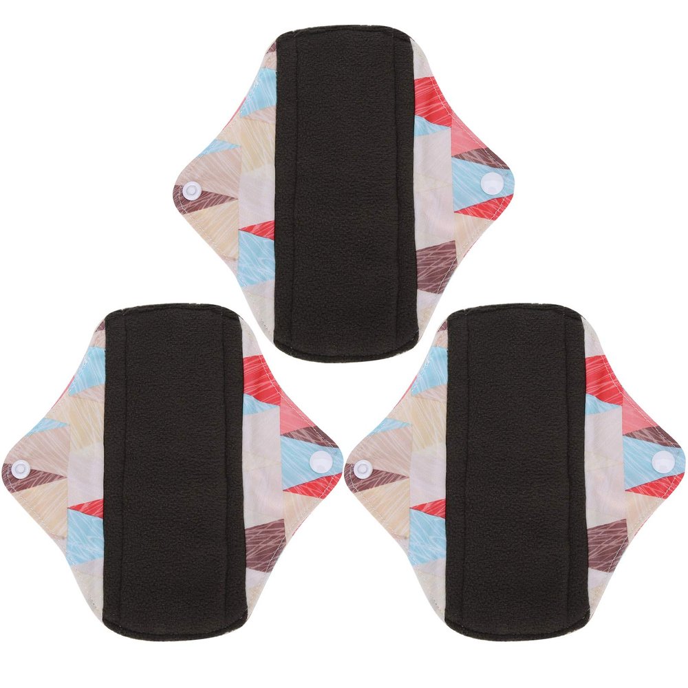 3pcs Reusable Sanitary Pads, Washable Cloth Menstrual Pads/Menstrual Towel/Sanitary Napkins, Sanitary Towels Sanitary Towels Pads - Super-Absorbent Menstrual Absorbent Pads for Women Teens(N45)