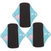 3pcs Reusable Sanitary Pads - Cloth Sanitary Towels Washable Sanitary Towels Pads - Super-Absorbent Menstrual Absorbent Pads for Women Teens(S01) view 1