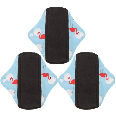 3pcs Reusable Sanitary Pads - Cloth Sanitary Towels Washable Sanitary Towels Pads - Super-Absorbent Menstrual Absorbent Pads for Women Teens(N41)