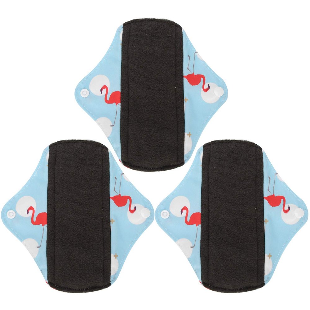 3pcs Reusable Sanitary Pads - Cloth Sanitary Towels Washable Sanitary Towels Pads - Super-Absorbent Menstrual Absorbent Pads for Women Teens(N41)