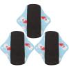 3pcs Reusable Sanitary Pads - Cloth Sanitary Towels Washable Sanitary Towels Pads - Super-Absorbent Menstrual Absorbent Pads for Women Teens(N41) view 1