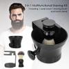 3 IN 1 Shaving Brush Set With Brush Stand and Soap Bowl Shaving Kit Tool for Home and Travel Use view 3