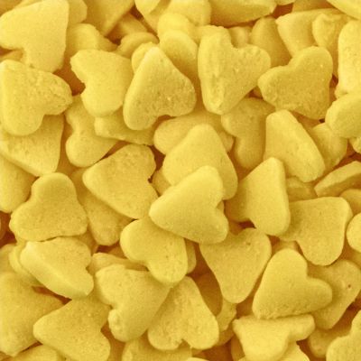 Yellow Heart Sprinkles 30g Bag Edible Cake Decoration Sugar Sprinkles Cake Toppers