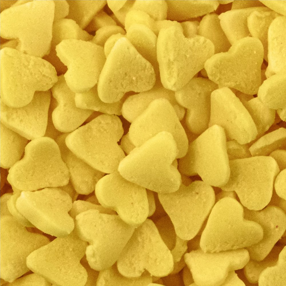 Yellow Heart Sprinkles 30g Bag Edible Cake Decoration Sugar Sprinkles Cake Toppers