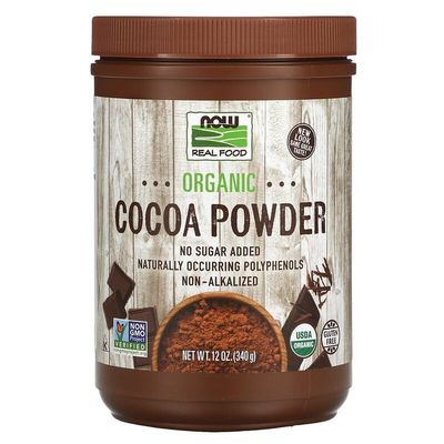 Now Foods Organic Cocoa Powder, 12.0 oz (340 g)
