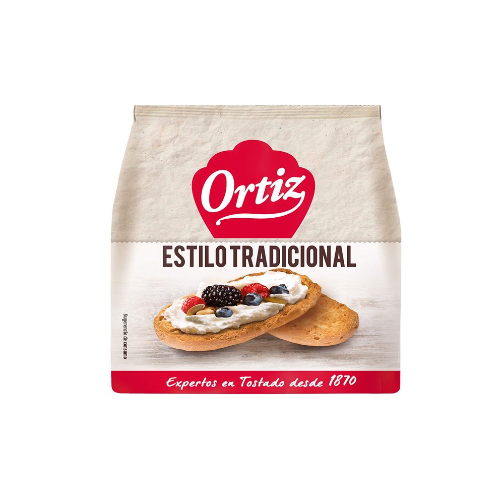 Bimbo Ortiz Traditional Roasted Bun 20 Units, 225 g, Pack of 12