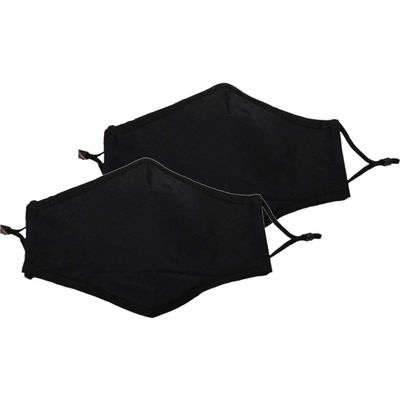 Cello Plain Blk Face Masks, 200 g, 2-Count
