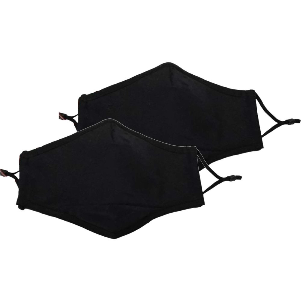 Cello Plain Blk Face Masks, 200 g, 2-Count