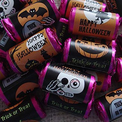 60 PCS Happy Halloween MINI Love Hearts Sweets - Mix