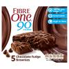 Fibre One Chocolate Fudge High Fibre Brownies 5 x 24g, view 1