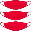 Carteyna Cotton Face Mask 2 Layer - Unisex for Dust and Pollution Protection, Washable, Reusable Cotton Fabric (3, Red) view 1