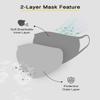 Carteyna Cotton Face Mask 2 Layer - Unisex for Dust and Pollution Protection, Washable, Reusable Cotton Fabric (3, Red) view 2