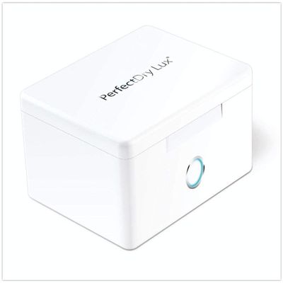 PERFECTDRY LUX DEHUMIDIFIER, UV-C disinfection and drying for hearing device systems. White