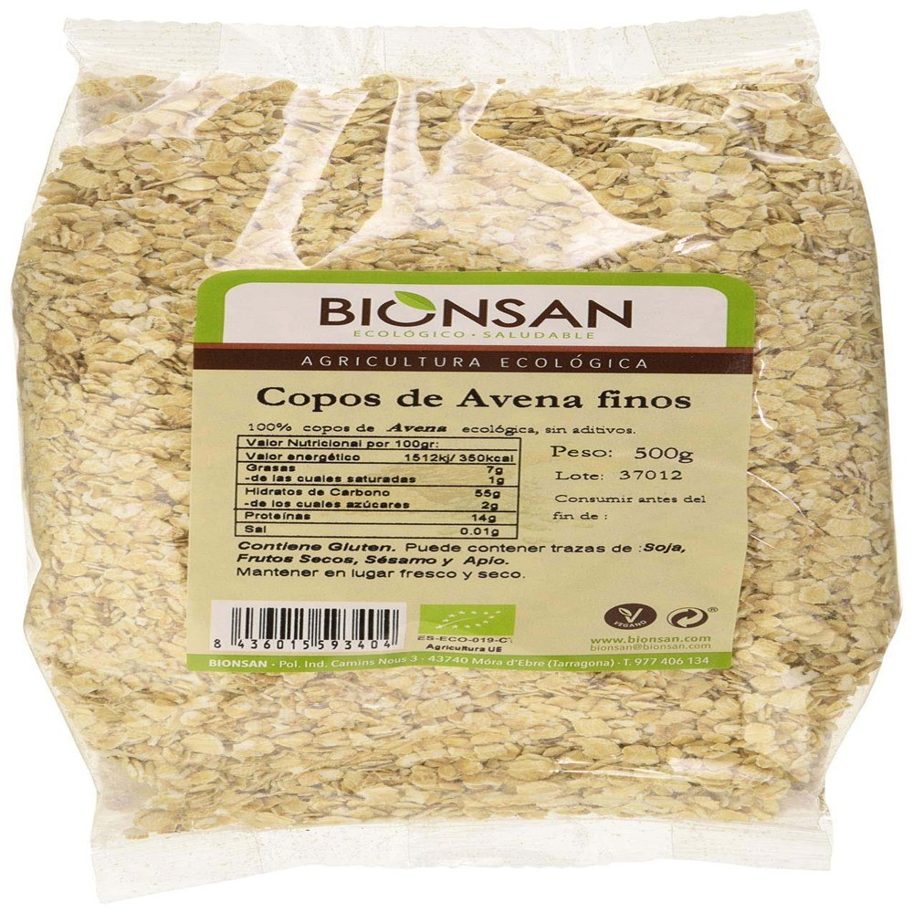 BIONSAN - ORGANIC - Fine Oat Shavings 500 g | Packaging may vary