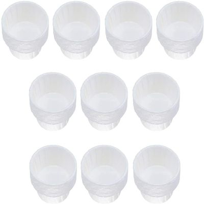 100PCS White Disposable Hard Beans Wax Beads Melting Bowl Containers for Waxing Hair Remover Pot Warmer