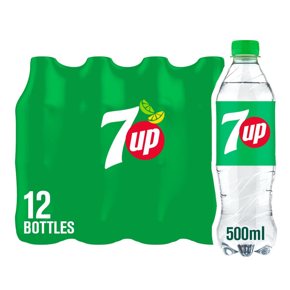 7UP Regular 500ml PET (Pack of 12)