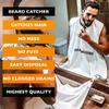 Beard Bib GROOMARANG Beard Catcher Shaving Apron for Men - PLUS Beard Shaping Comb Template view 2