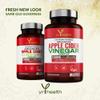 Apple Cider Vinegar Capsules Max Strength with Cayenne Pepper, Bio-Cultures, Turmeric, Ginger, Vitamin B12, 1330mg, 120 Vegan Keto ACV from Apples with Mother, UK Made by YrHealth view 2