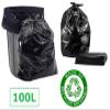 100 x Heavy Duty Refuse Sacks Super Strong Bulk Large Recycled Refuse Bags Kitchen Bin Liners All-Purpose Bin Bags 100L view 2