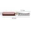 CONGGUAN Stainless Steel Hair & Beard Comb - Moustache Shaping & Pocket Teeth Comb for Men view 2