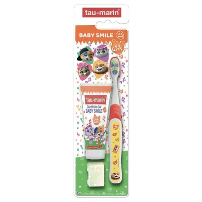 Tau Marin Edizione Limitata Baby Smile Dentifricio + Spazzolino 2-6 anni 44Gatti