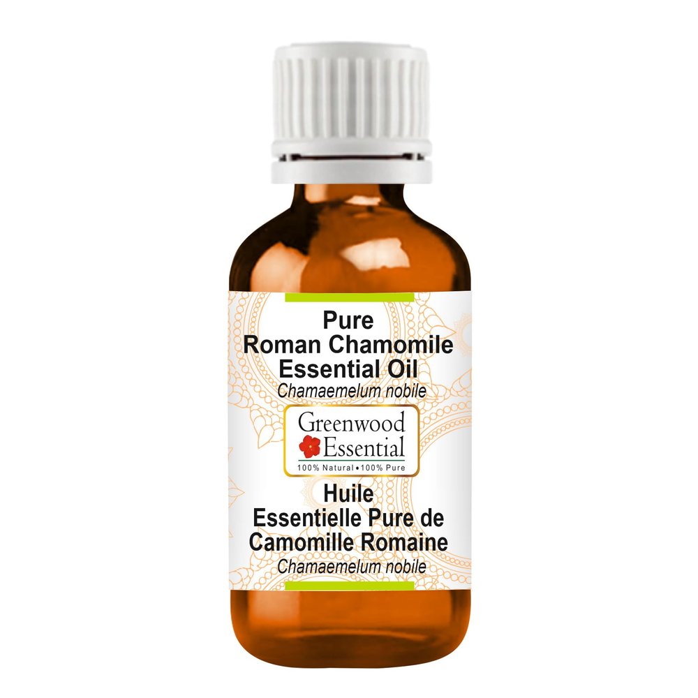Greenwood Essential Pure Roman Chamomile Essential Oil (Chamaemelum nobile) Steam Distilled 100ml (3.38 oz)